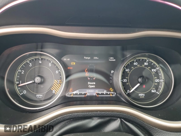 2014 Jeep Cherokee Limited with VIN 1C4PJMDS1EW278621, listed as a Copart auction lot 54518955 with 208,861 mi miles and Salvage Title. Bid and sale history available at DreamBid. Image 9.