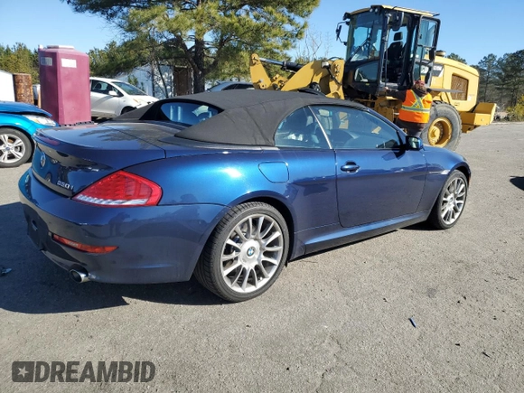 2008 BMW 6 Series 650i with VIN WBAEB53558CX61697, listed as a Copart auction lot 88725845 with 47,181 mi miles and Salvage Title. Bid and sale history available at DreamBid. Image 3.