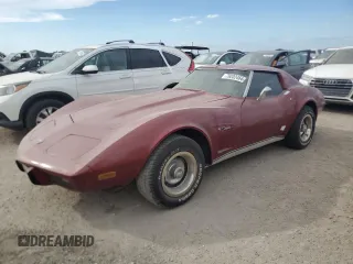 1976 Chevrolet Corvette with VIN 1Z37L6S431291, listed as a Copart auction lot 76202464 with Not provided miles and Salvage title. Bid and sale history available at DreamBid. Image 1.