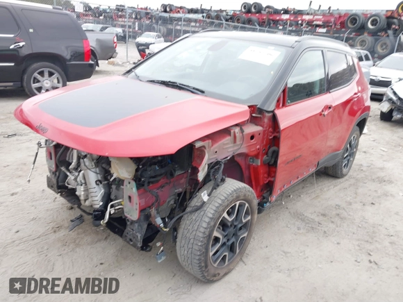 2019 Jeep Compass Trailhawk with VIN 3C4NJDDB1KT780585, listed as a IAAI auction lot 41282706 with 78,252 mi miles and . Bid and sale history available at carsss.com. Image 17.