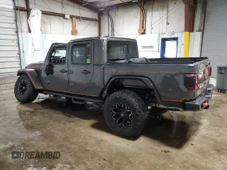 2023 Jeep Gladiator Mojave with VIN 1C6JJTEG4PL575386, listed as a Copart auction lot 45464735 with 17,572 mi miles and Salvage title. Bid and sale history available at DreamBid. Image 2.