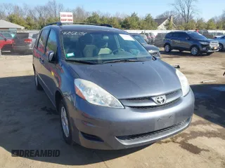2009 Toyota Sienna CE with VIN 5TDZK23C99S226163, listed as a IAAI auction lot 41782034 with 0 mi miles. Bid and sale history available at carsss.com. Image 1.