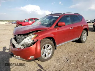 2006 Nissan Murano SE with VIN JN8AZ08W26W525638, listed as a Copart auction lot 66884083 with 184,381 mi miles and Salvage Title. Bid and sale history available at carsss.com. Image 1.