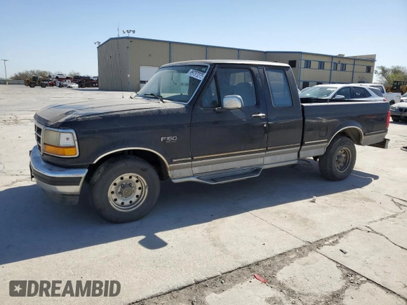 1995 Ford F-150 with VIN 1FTEX15N9SKC13922, listed as a Copart auction lot 49737275 with 199,117 mi miles and Salvage Title. Bid and sale history available at carsss.com. Image 1.