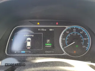 2018 Nissan LEAF S z VIN 1N4AZ1CP5JC306884, wystawiony jako Copart lot #46136825 z przebiegiem 30 423 mil mil oraz Szkoda całkowita • Salvage title. Historia ofert i sprzedaży dostępna na DreamBid. Obrazek 9.