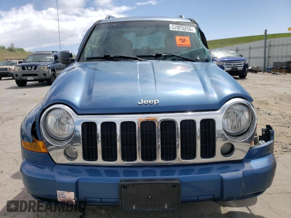 2006 Jeep Liberty Limited z VIN 1J4GL58K16W164947, wystawiony jako Copart lot #57055255 z przebiegiem Nie podano mil oraz Szkoda całkowita • Salvage title. Historia ofert i sprzedaży dostępna na DreamBid. Obrazek 5.