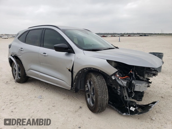 2024 Ford Escape ST-Line with VIN 1FMCU0MZ4RUA50198, listed as a Copart auction lot 79127864 with 5,135 mi miles and Salvage Title. Bid and sale history available at DreamBid. Image 4.