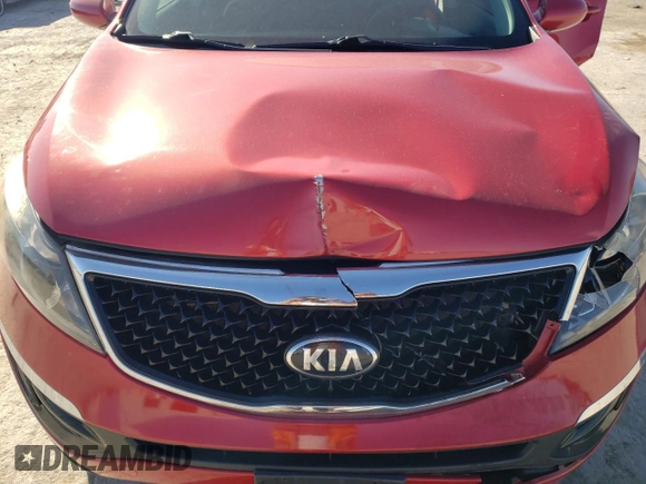 2015 Kia Sportage LX with VIN KNDPB3AC0F7702628, listed as a Copart auction lot 48495365 with 106,208 mi miles and Salvage Title. Bid and sale history available at carsss.com. Image 12.