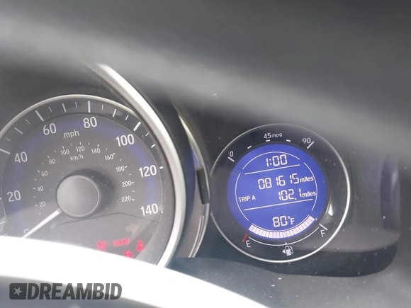 2015 Honda Fit LX with VIN 3HGGK5H5XFM775385, listed as a IAAI auction lot 42555319 with 81,615 mi miles and . Bid and sale history available at DreamBid. Image 7.