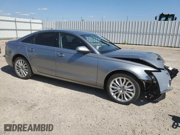 2014 Audi A6 with VIN WAUHGCFC6EN137629, listed as a Copart auction lot 65671144 with Not provided miles and Salvage title. Bid and sale history available at DreamBid. Image 4.