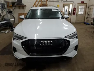 2021 Audi e-tron Premium with VIN WA1AAAGE4MB012617, listed as a Copart auction lot 42324445 with 42,766 mi miles and Salvage Title. Bid and sale history available at DreamBid. Image 5.