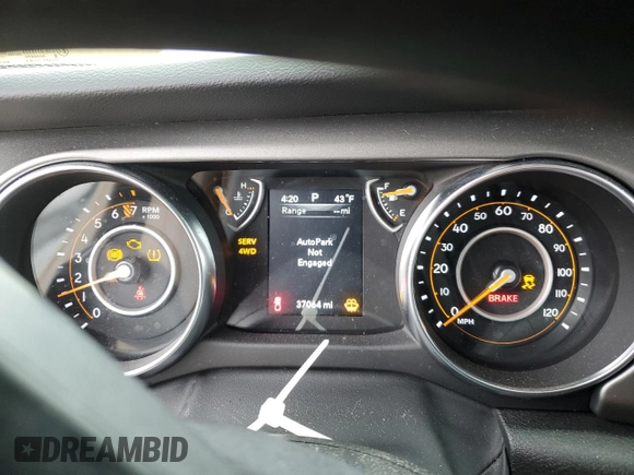 2023 Jeep Gladiator Freedom with VIN 1C6HJTAG6PL550171, listed as a Copart auction lot 50010485 with 37,064 mi miles and Salvage title. Bid and sale history available at DreamBid. Image 9.