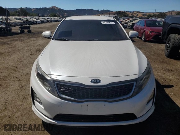 2015 Kia Optima Hybrid EX with VIN KNAGN4AD3F5087765, listed as a Copart auction lot 73155834 with 195,098 mi miles and Salvage Title. Bid and sale history available at carsss.com. Image 5.