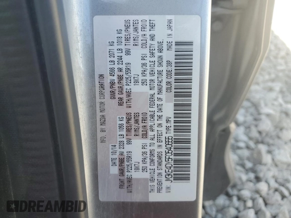 2015 Mazda CX-5 Grand Touring with VIN JM3KE4DY5F0540655, listed as a Copart auction lot 52893155 with 152,279 mi miles and Salvage Title. Bid and sale history available at carsss.com. Image 13.