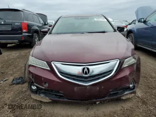 2015 Acura TLX V6 Advance with VIN 19UUB2F70FA019891, listed as a Copart auction lot 43651425 with 91,086 mi miles and Salvage Title. Bid and sale history available at carsss.com. Image 5.