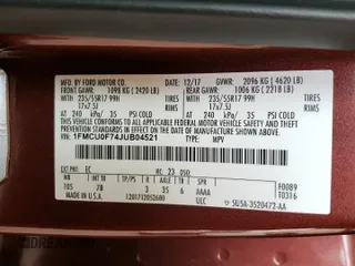 2018 Ford Escape S with VIN 1FMCU0F74JUB04521, listed as a Copart auction lot 52403875 with 67,526 mi miles and Salvage Title. Bid and sale history available at carsss.com. Image 13.