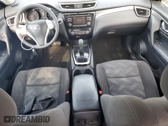 2015 Nissan Rogue SV with VIN KNMAT2MVXFP568267, listed as a Copart auction lot 52093325 with 85,243 mi miles and Salvage Title. Bid and sale history available at DreamBid. Image 8.