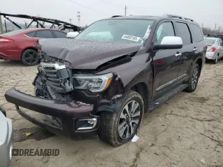 2019 Toyota Sequoia Limited with VIN 5TDJY5G15KS165406, listed as a Copart auction lot 44805185 with 84,616 mi miles and Salvage Title. Bid and sale history available at carsss.com. Image 1.