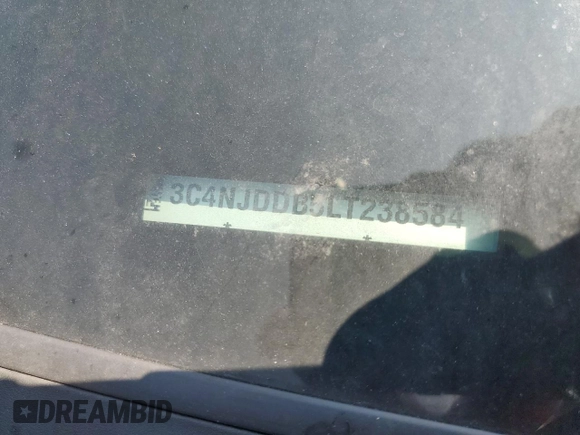 2020 Jeep Compass Trailhawk z VIN 3C4NJDDB5LT238584, wystawiony jako Copart lot #65119345 z przebiegiem 37 854 mil mil oraz Szkoda całkowita • Salvage title. Historia ofert i sprzedaży dostępna na DreamBid. Obrazek 14.
