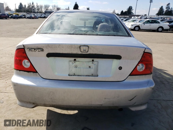 2005 Honda Civic Cpe VP with VIN 1HGEM22185L067108, listed as a Copart auction lot 48172275 with 196,724 mi miles and Salvage Title. Bid and sale history available at carsss.com. Image 6.