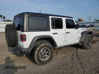 2024 Jeep Wrangler Rubicon with VIN 1C4PJXFG9RW280570, listed as a Copart auction lot 54519055 with 10,638 mi miles and Salvage title. Bid and sale history available at DreamBid. Image 3.