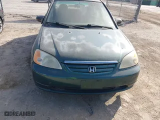 2001 Honda Civic LX with VIN JHMES16561S000985, listed as a IAAI auction lot 42031968 with 222,285 mi miles. Bid and sale history available at carsss.com. Image 6.