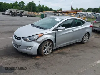2012 Hyundai Elantra Limited with VIN KMHDH4AEXCU250592, listed as a IAAI auction lot 42326306 with 165,260 mi miles and . Bid and sale history available at DreamBid. Image 2.