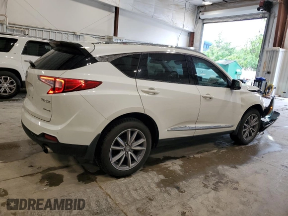 2019 Acura RDX Technology with VIN 5J8TC2H5XKL011039, listed as a Copart auction lot 61411585 with 142,011 mi miles and Salvage title. Bid and sale history available at DreamBid. Image 3.