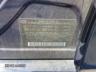 2012 Hyundai Sonata Limited with VIN 5NPEC4AB8CH452242, listed as a IAAI auction lot 41936932 with 136,540 mi miles and . Bid and sale history available at DreamBid. Image 9.