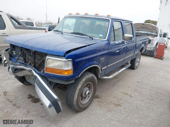 1997 Ford F-250 HD Crew Cab with VIN 1FTHW26F5VEC79447, listed as a IAAI auction lot 41441689 with NaN miles. Bid and sale history available at carsss.com. Image 2.