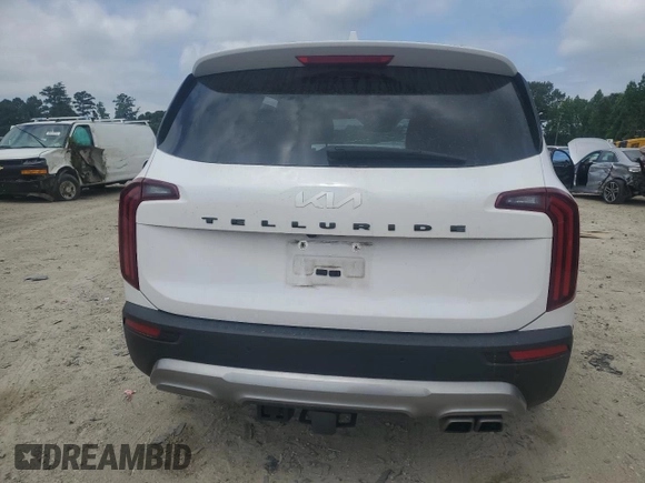 2022 Kia Telluride SX with VIN 5XYP54HC9NG271579, listed as a Copart auction lot 60352785 with 45,533 mi miles and Salvage title. Bid and sale history available at DreamBid. Image 6.