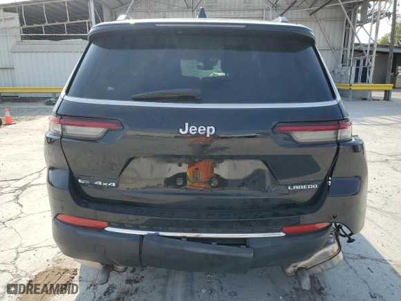 2021 Jeep Grand Cherokee L Laredo with VIN 1C4RJKAG7M8179897, listed as a Copart auction lot 82553384 with 37,847 mi miles and Salvage Title. Bid and sale history available at carsss.com. Image 6.