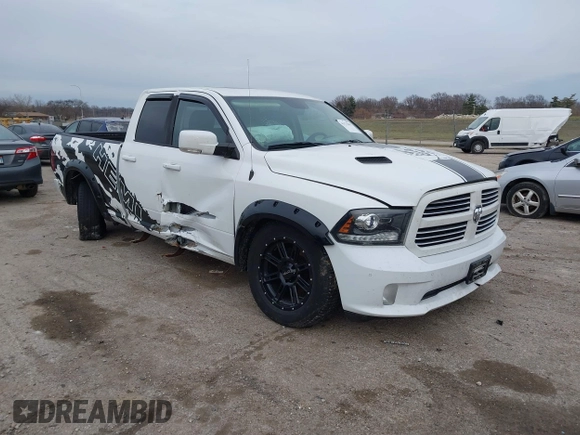 2016 Ram 1500 Sport z VIN 1C6RR7HT5GS149692, wystawiony jako IAAI lot #41174363 z przebiegiem 102 938 mil mil oraz . Historia ofert i sprzedaży dostępna na DreamBid. Obrazek 1.