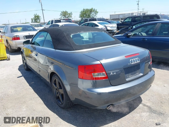 2004 Audi A4 3.0L с VIN WAUDT48H14K012269, выставлен на аукционе IAAI как лот 42397198 с пробегом 104 606 миль миль и . История ставок и продаж доступна на DreamBid. Изображение 3.