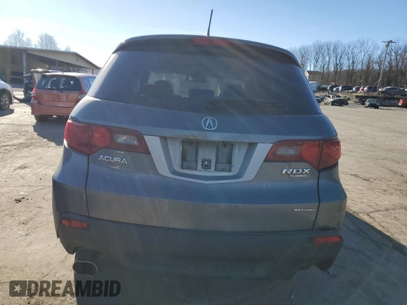 2010 Acura RDX with VIN 5J8TB1H20AA007093, listed as a Copart auction lot 88294735 with 0 mi miles and Clean Title. Bid and sale history available at carsss.com. Image 6.
