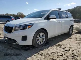 2016 Kia Sedona LX with VIN KNDMB5C17G6163863, listed as a Copart auction lot 52128745 with 165,416 mi miles and Salvage Title. Bid and sale history available at DreamBid. Image 1.