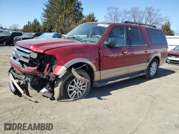 2014 Ford Expedition EL XLT with VIN 1FMJK1J59EEF51211, listed as a Copart auction lot 48512365 with 92,543 mi miles and Salvage Title. Bid and sale history available at carsss.com. Image 1.