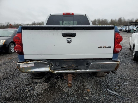 2007 Dodge Ram 1500 SLT with VIN 1D7HU18N17J607080, listed as a Copart auction lot 51408695 with 115,289 mi miles and Salvage Title. Bid and sale history available at carsss.com. Image 6.