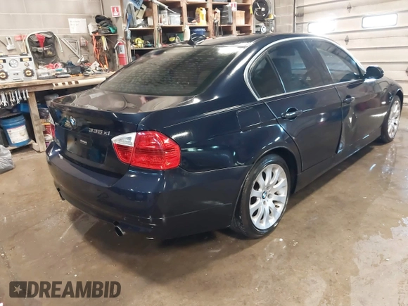2008 BMW 3 Series 335xi with VIN WBAVD53528A010479, listed as a IAAI auction lot 41815814 with 173,793 mi miles. Bid and sale history available at carsss.com. Image 4.