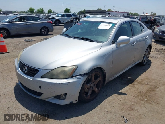 2007 Lexus IS 250 with VIN JTHBK262072052605, listed as a IAAI auction lot 42436878 with 255,906 mi miles and . Bid and sale history available at DreamBid. Image 2.
