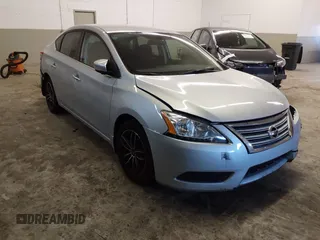 2014 Nissan Sentra S with VIN 3N1AB7AP6EY299710, listed as a IAAI auction lot 41505297 with 124,994 mi miles. Bid and sale history available at carsss.com. Image 1.