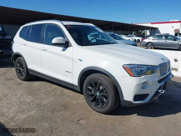 2015 BMW X3 sDrive28i with VIN 5UXWZ7C58F0M82742, listed as a IAAI auction lot 41944819 with 88,279 mi miles. Bid and sale history available at carsss.com. Image 1.