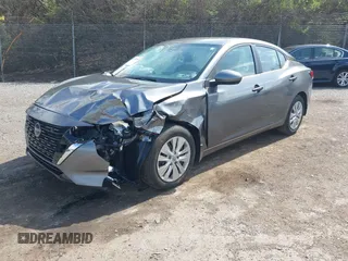 2024 Nissan Sentra S with VIN 3N1AB8BV8RY231322, listed as a IAAI auction lot 41955356 with 13,487 mi miles. Bid and sale history available at carsss.com. Image 2.