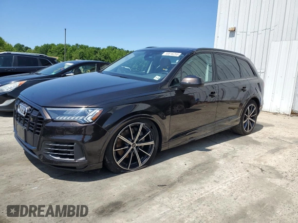 2023 Audi Q7 Premium Plus with VIN WA1LXBF71PD030355, listed as a Copart auction lot 58816255 with 39,353 mi miles and Salvage title. Bid and sale history available at DreamBid. Image 1.