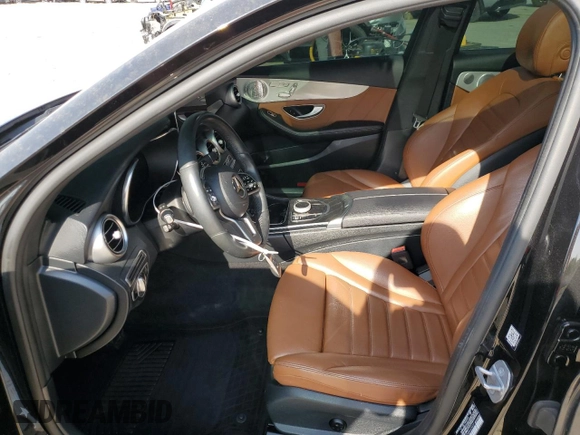 2021 Mercedes-Benz C 300 with VIN W1KWF8EB3MR643449, listed as a Copart auction lot 53101365 with 38,631 mi miles and Salvage title. Bid and sale history available at DreamBid. Image 7.