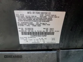 2016 Ford Taurus SHO with VIN 1FAHP2KT0GG146987, listed as a Copart auction lot 60123175 with 137,675 mi miles and Salvage title. Bid and sale history available at DreamBid. Image 12.