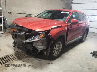 2020 Hyundai Santa Fe SE with VIN 5NMS2CAD5LH191893, listed as a Copart auction lot 41369023 with 14,341 mi miles. Bid and sale history available at carsss.com. Image 1.