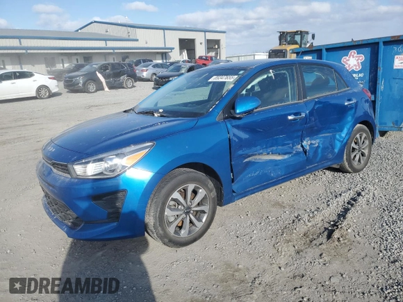 2022 Kia Rio S with VIN 3KPA25AD1NE437713, listed as a Copart auction lot 89347655 with 27,188 mi miles and Salvage Title. Bid and sale history available at DreamBid. Image 1.
