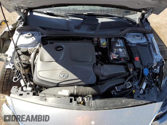 2017 Infiniti QX30 Sport with VIN SJKCH5CP4HA019827, listed as a Copart auction lot 57506415 with Not provided miles and Salvage title. Bid and sale history available at DreamBid. Image 12.