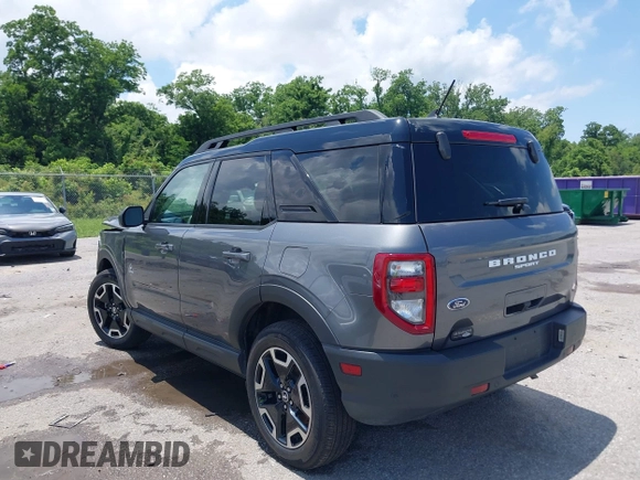 2023 Ford Bronco Sport Outer Banks with VIN 3FMCR9C61PRE23120, listed as a IAAI auction lot 42335762 with 19,564 mi miles and . Bid and sale history available at DreamBid. Image 3.